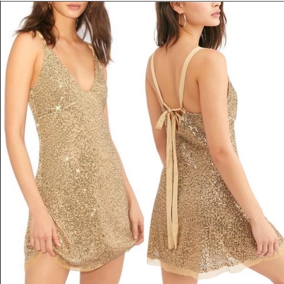 Free People “Gold Rush” Dress - Picture 4 of 6